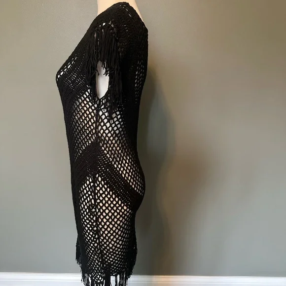 Crochet swim suit cover up, women’s medium vintage Havana - Picture 4 of 5